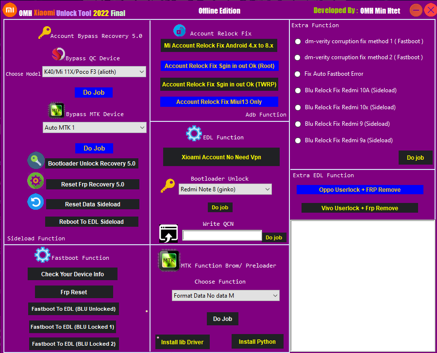 Omhxut Tool2025-手机解锁硬改宝库