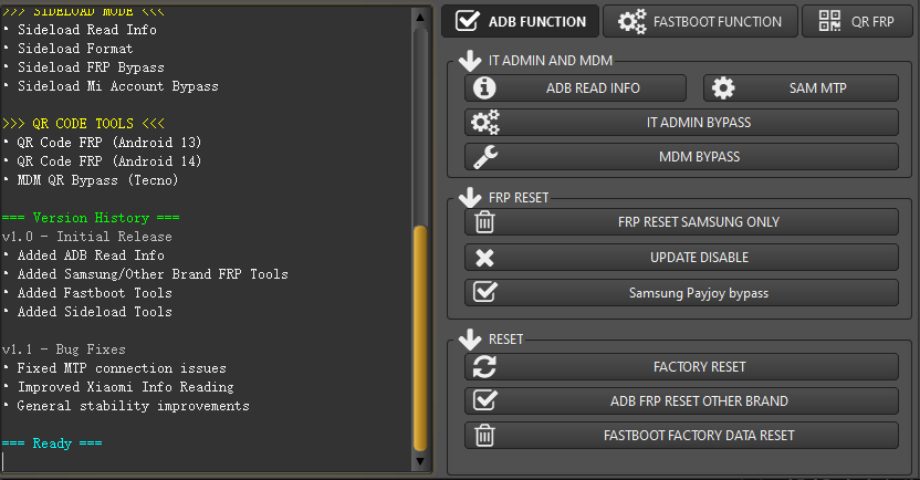 2025XTM ADB TOOL  FRP，MDM，Mi Bypass等-手机解锁硬改宝库
